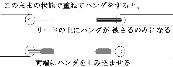 ソーラーシステムハンダ付け注意点